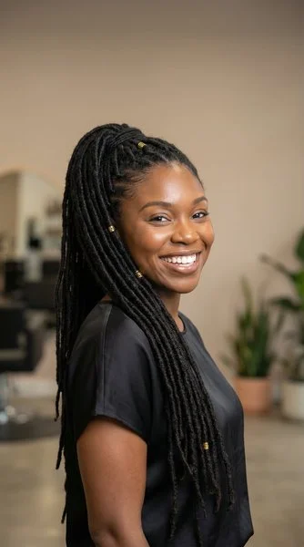 Loc Styling - Creative Updo